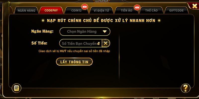 Cách nạp tiền Sunwin nhanh gọn